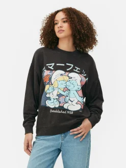The Smurfs Oversized Graphic Sweatshirt