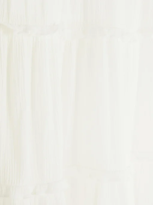 Tiered A-Line Midi Skirt