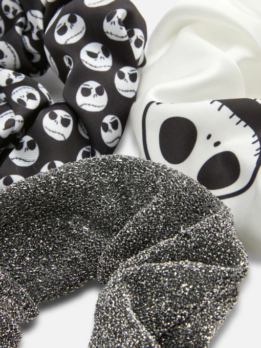 3 Tim Burton’s The Nightmare Before Christmas Scrunchies