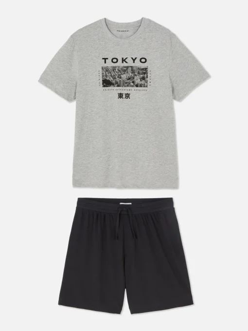 Tokyo T-Shirt And Shorts Pajamas