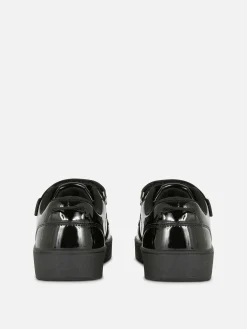 Triple Strap Patent School Sneakers