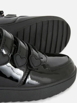 Triple Strap Patent School Sneakers