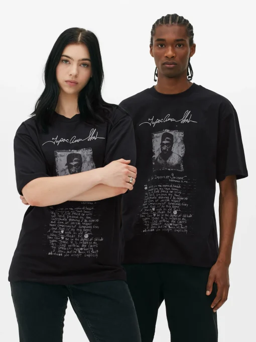 Tupac Script Graphic T-Shirt