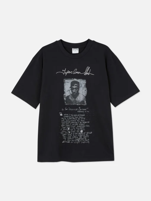 Tupac Script Graphic T-Shirt
