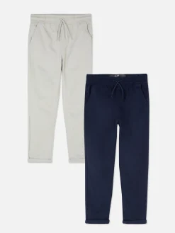 Twill Drawstring Pants