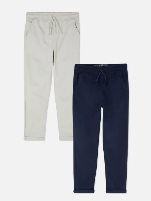 Twill Drawstring Pants