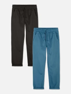 Twill Drawstring Pants