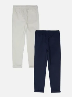 Twill Drawstring Pants