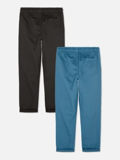 Twill Drawstring Pants