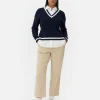 Two-in-One Preppy Pullover And Shirt
