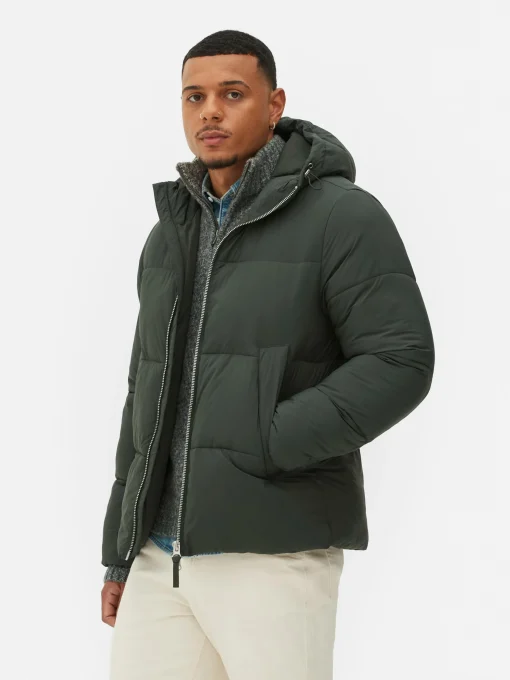 Two-Way Zip Puffer Jacket