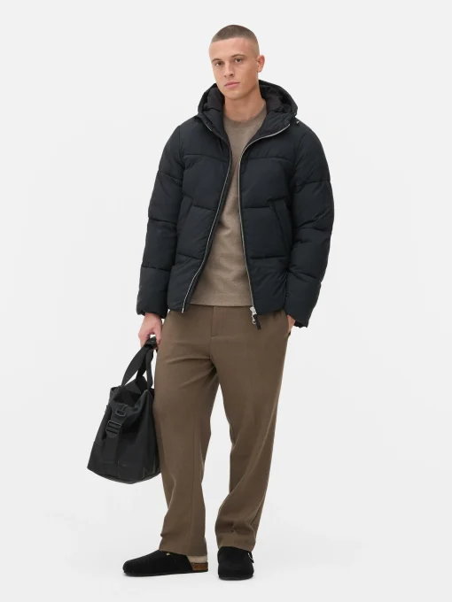 Two-Way Zip Puffer Jacket