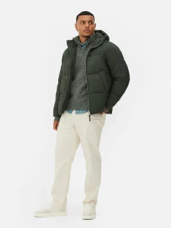 Two-Way Zip Puffer Jacket