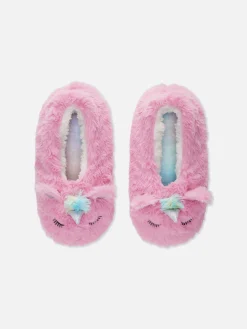 Unicorn Footie Slippers