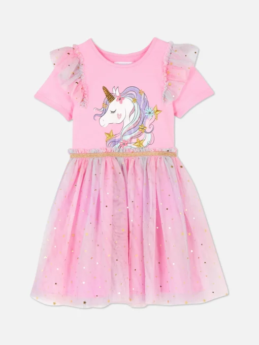 Unicorn Glitter Tutu Dress