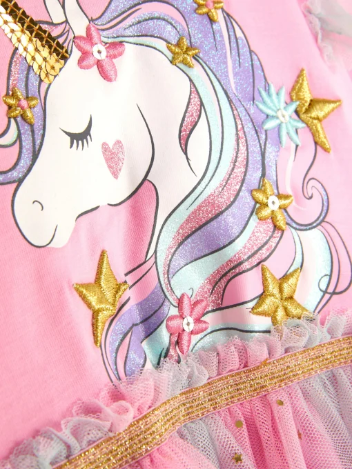 Unicorn Glitter Tutu Dress