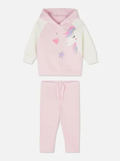 Unicorn Hoodie And Leggings Set