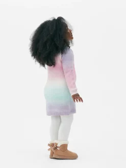 Unicorn Sweater Dress And Tights Set