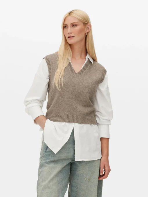 V-Neck Knit Tank