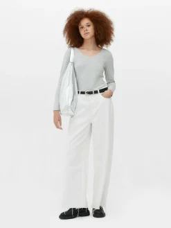 V-Neck Long Sleeve Top