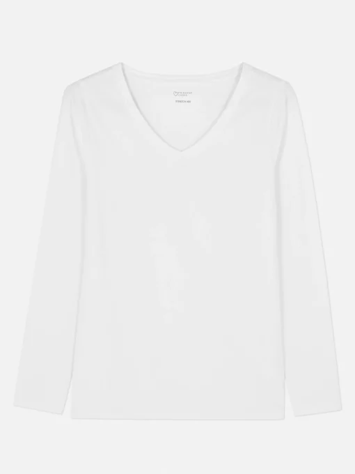 V-Neck Long Sleeve Top