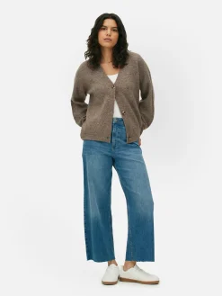 V-Neck Relaxed Fit Cardigan