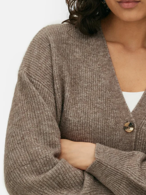 V-Neck Relaxed Fit Cardigan