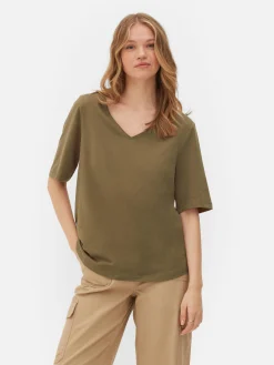 V-Neck Short Sleeve T-Shirt