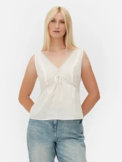 V-Neck Sleeveless Blouse