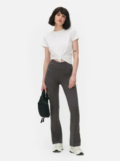 V-Waist Flared Yoga Leggings
