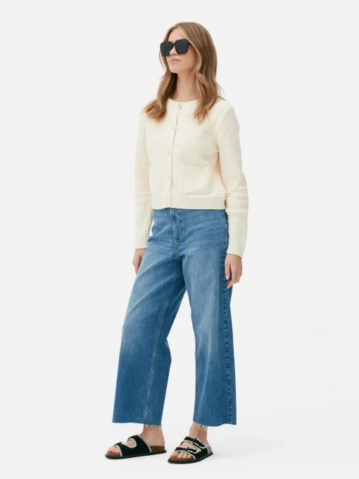 Waffle Knit Cardigan