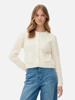 Waffle Knit Cardigan
