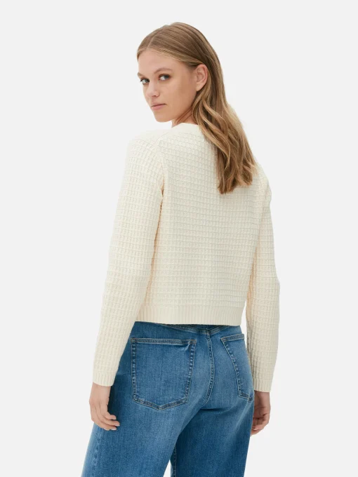 Waffle Knit Cardigan