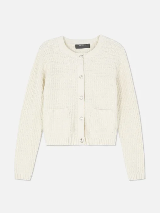 Waffle Knit Cardigan