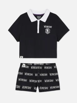 Wednesday Addams Shorts Pajama Set