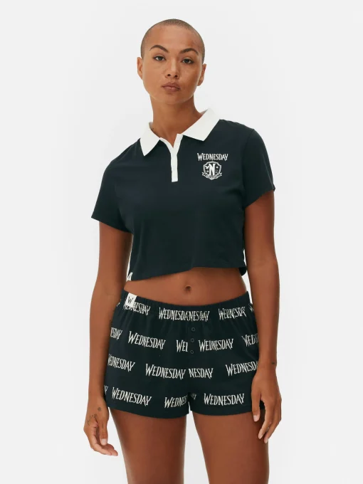 Wednesday Addams Shorts Pajama Set
