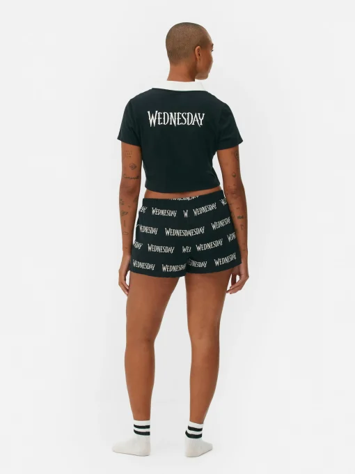 Wednesday Addams Shorts Pajama Set