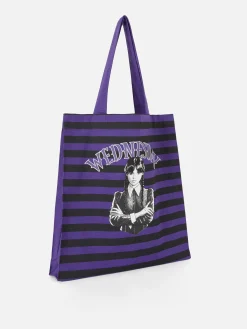 Wednesday Addams Striped Tote