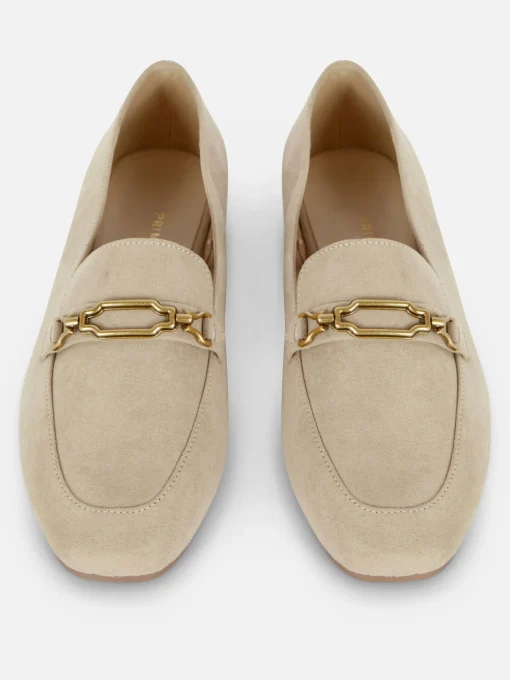 Wide Fit Chain Detail Loafers