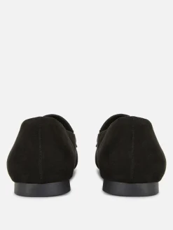 Wide Fit Chain Detail Loafers