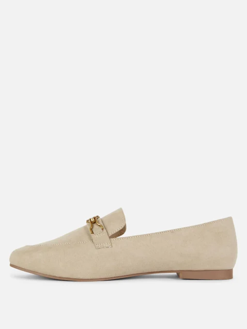 Wide Fit Chain Detail Loafers