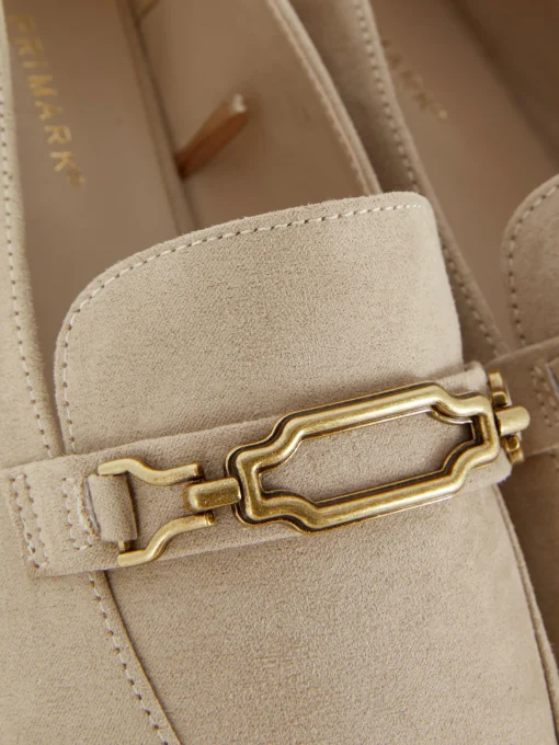 Wide Fit Chain Detail Loafers