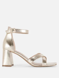 Wide Fit Cross Strap Heels