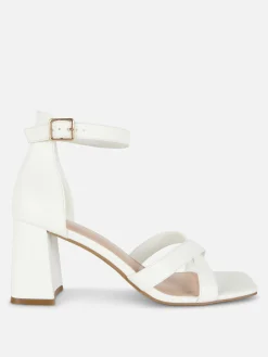 Wide Fit Cross Strap Heels