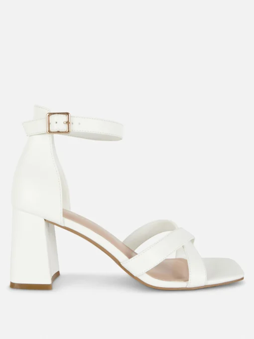 Wide Fit Cross Strap Heels