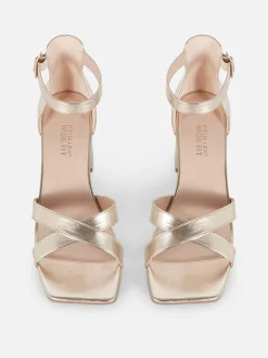 Wide Fit Cross Strap Heels
