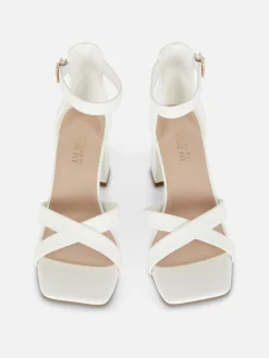 Wide Fit Cross Strap Heels