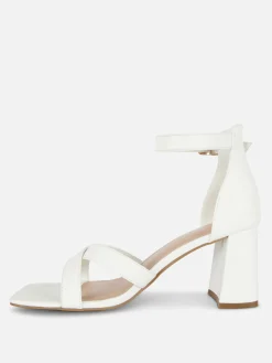 Wide Fit Cross Strap Heels