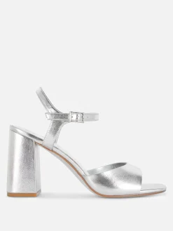 Wide Fit Curved Strap Block Heels