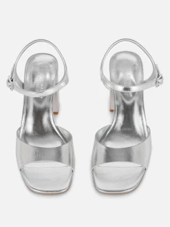 Wide Fit Curved Strap Block Heels